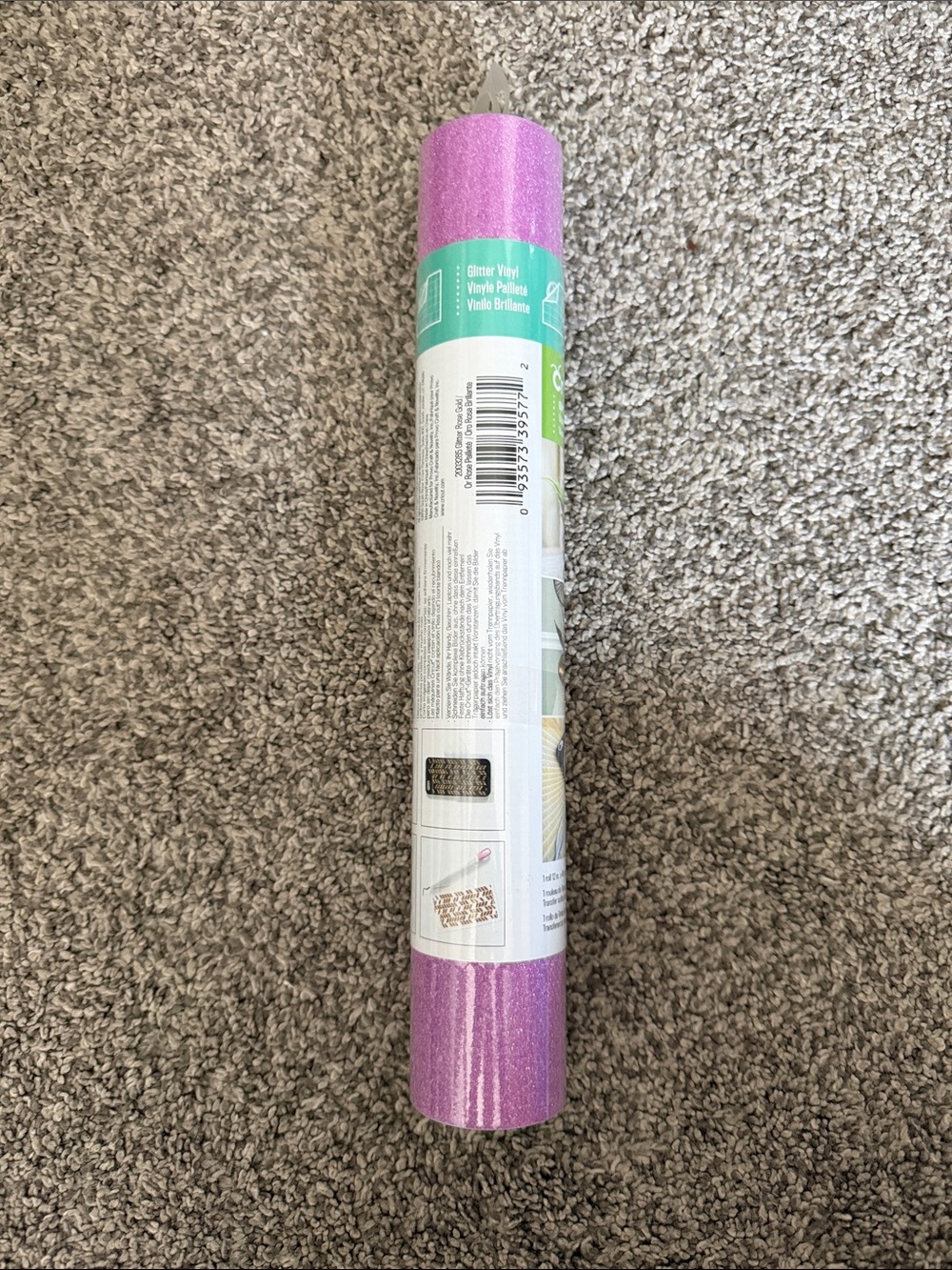 5/$35 Cricut Vinyl Roll in Glitter Rose Gold. You Pick.